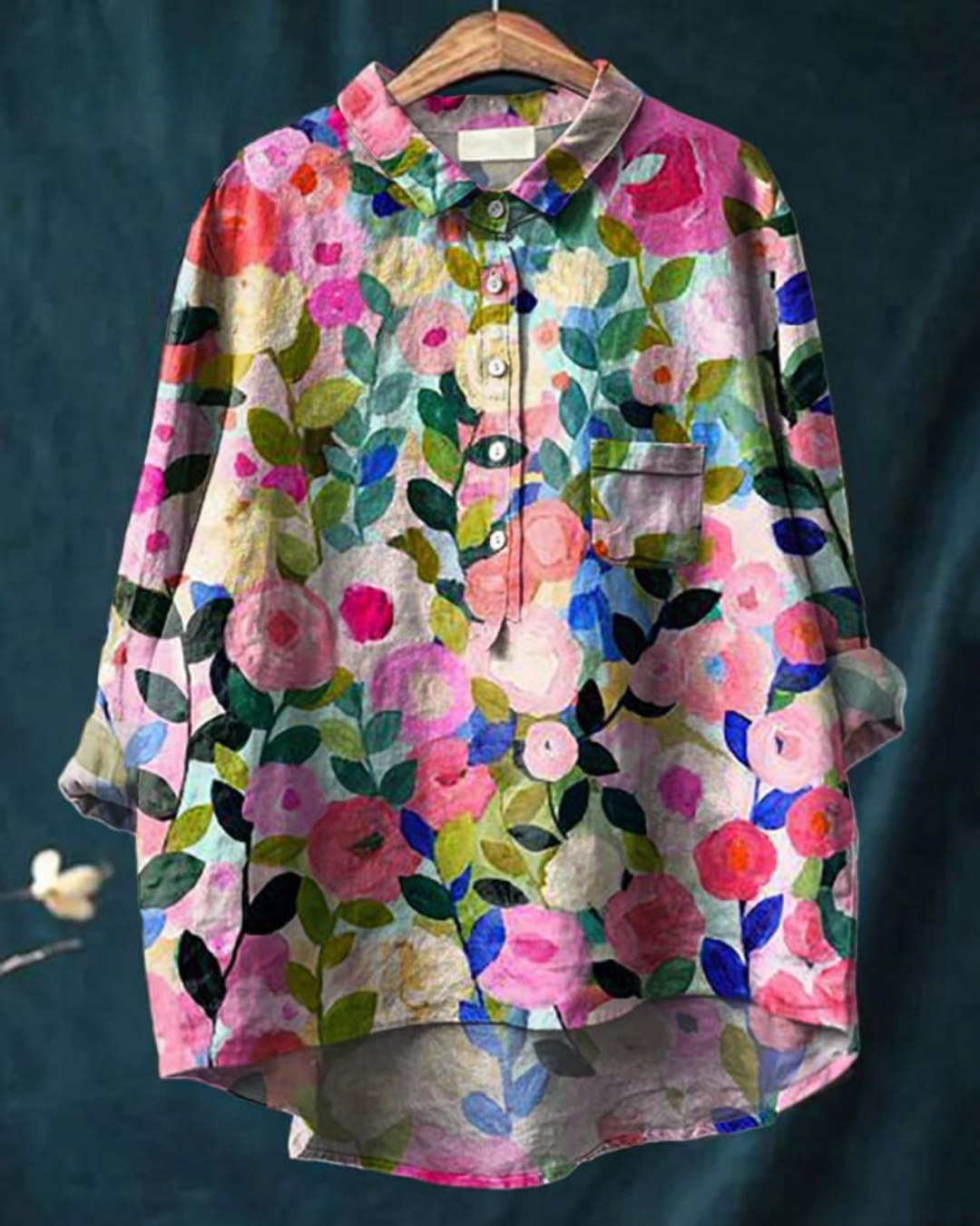 Monette | Floral Blouse, women's blouse – view 1