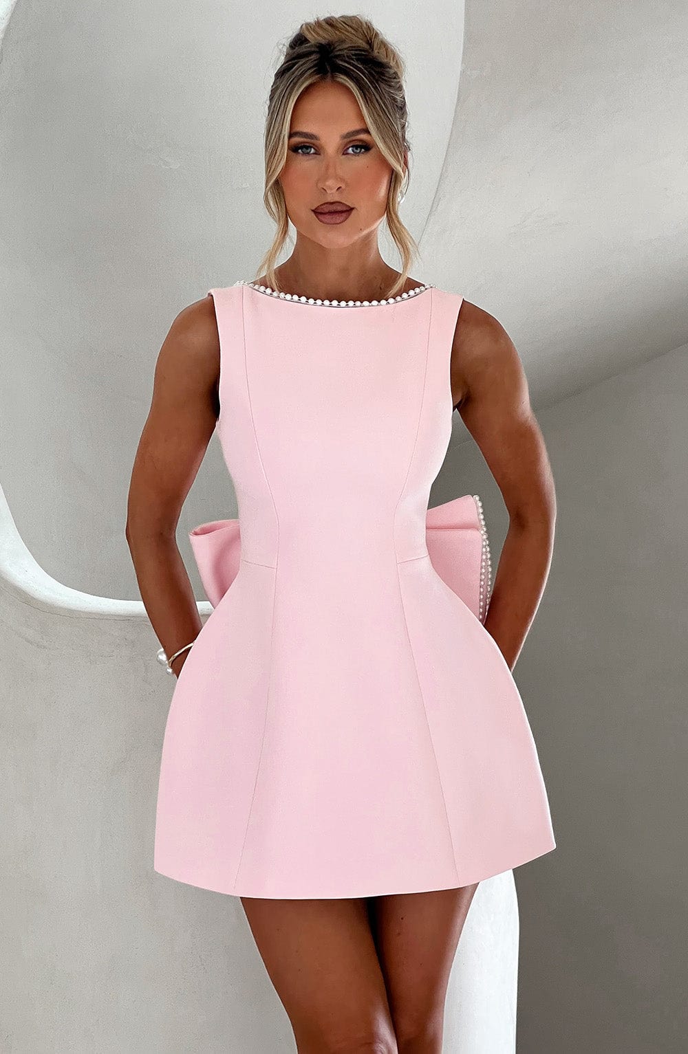 Magdalena Structured Mini Wedding Guest Dress