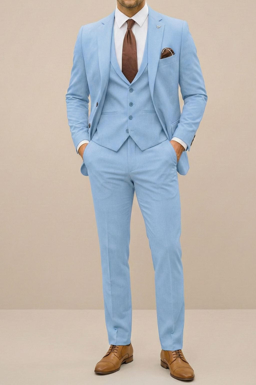 Elias Modern Three-Piece Suit Set