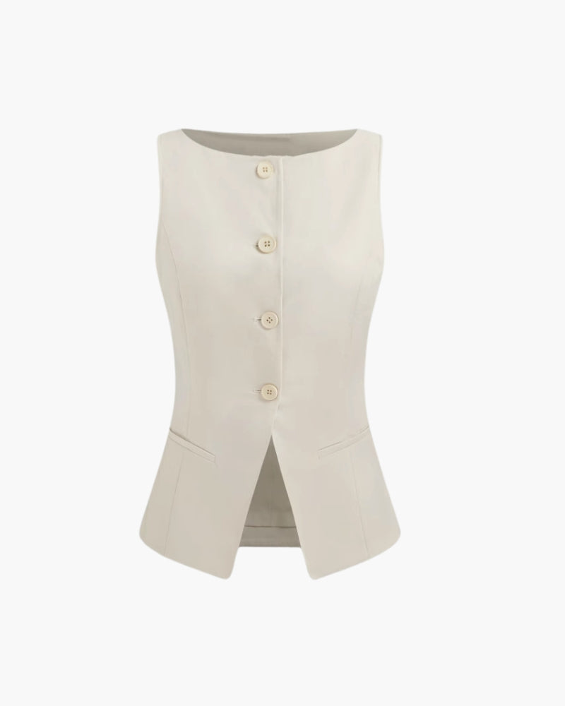 Savona Vest, women's tailored vest – view 1