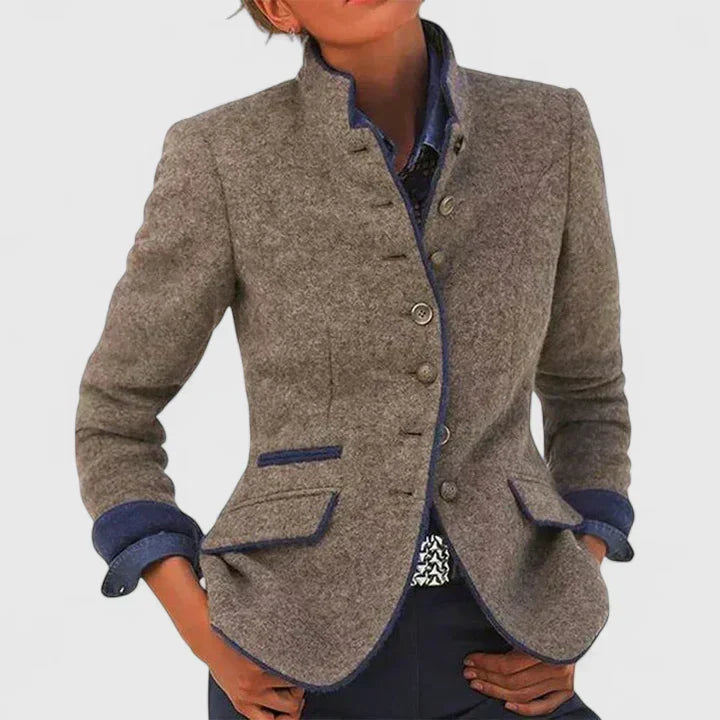 Alina Formal Button-Front Cardigan