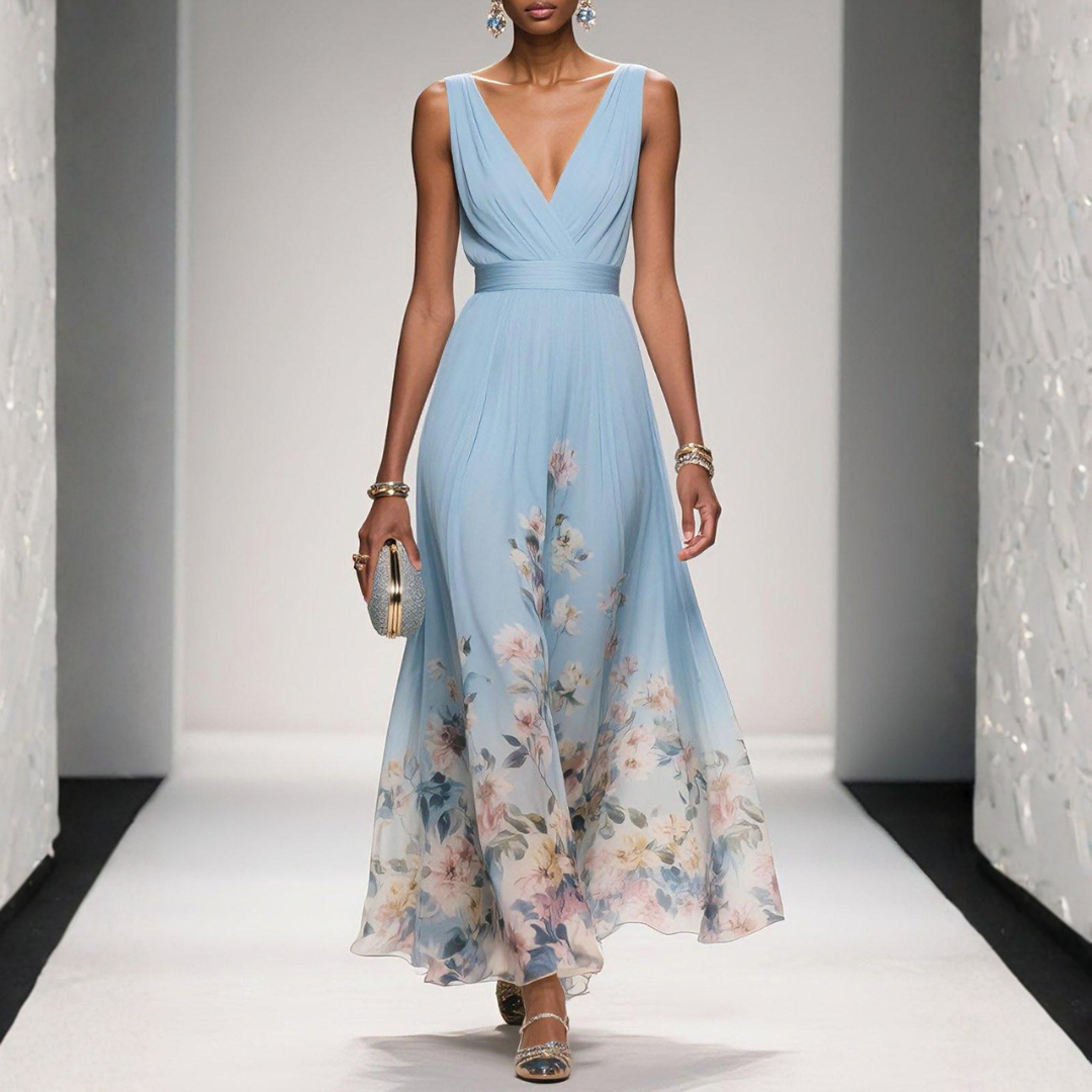 Britta Floral Maxi Dress for Wedding Guests
