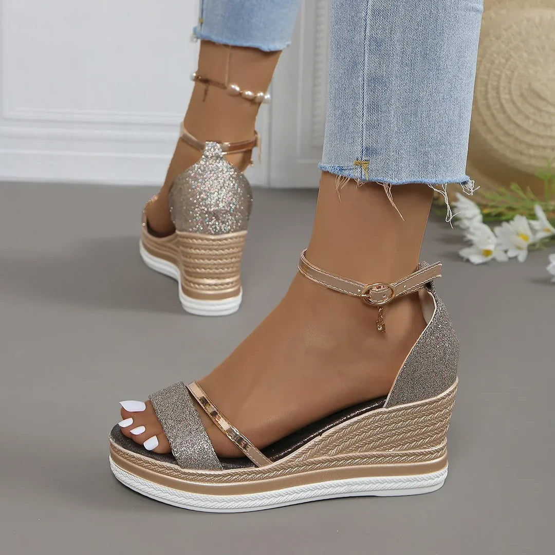Karin Platform Wedge Strap Sandals
