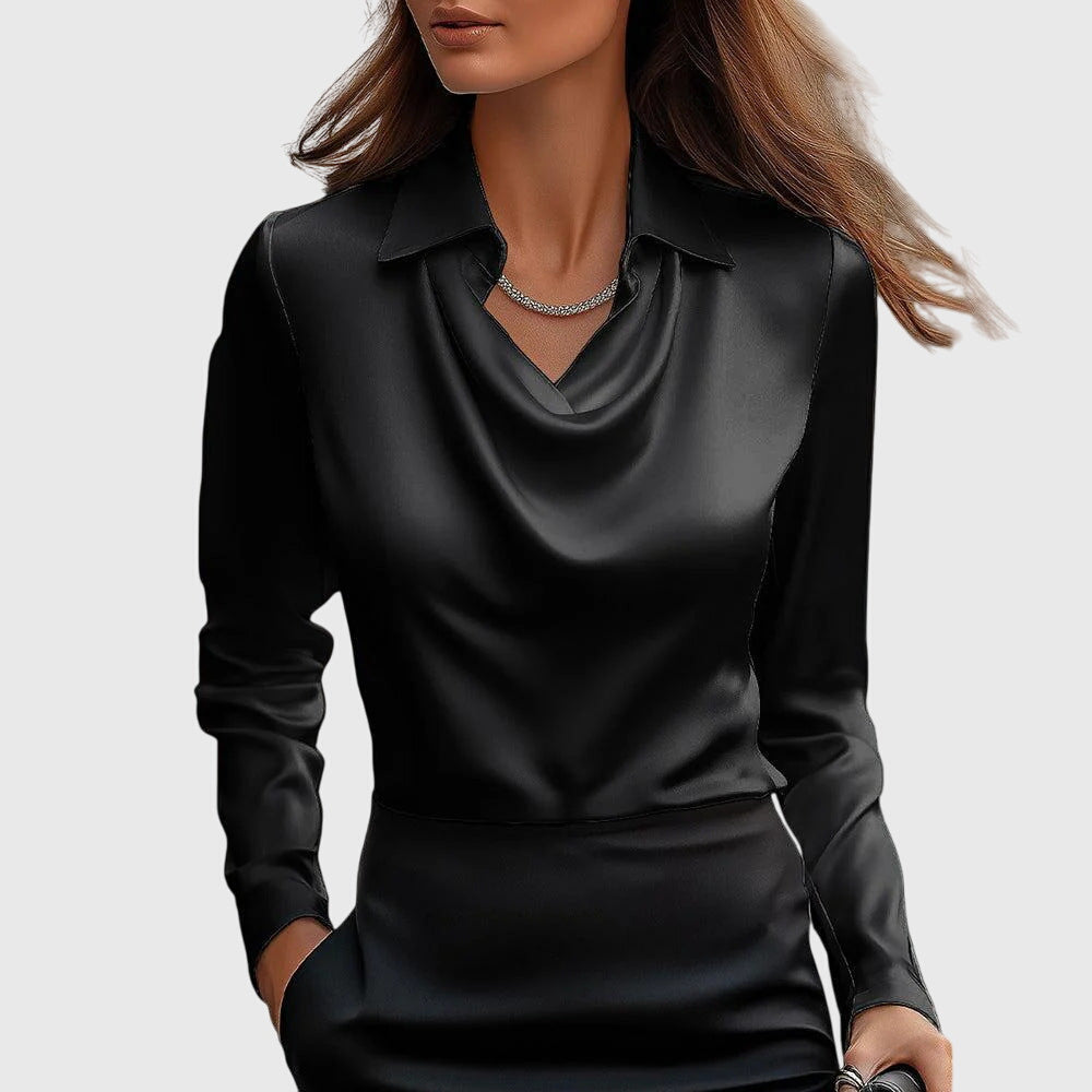 Emma Cowl Neck Long Sleeve Top