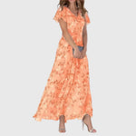 Kathrin Floral V-Neck Maxi Dress