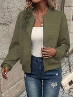 Jessica Textured Zip-Up Cardigan