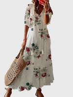 Michaela Boho V-Neck Maxi Dress