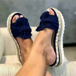 Nadine Bow Slip-On Sandals