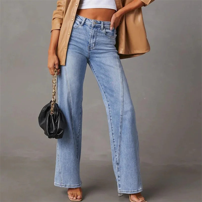Carmen High-Rise Wide-Leg Denim Jeans