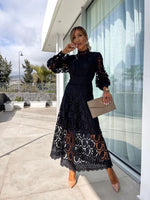 Martina Long Sleeve Summer Evening Dress