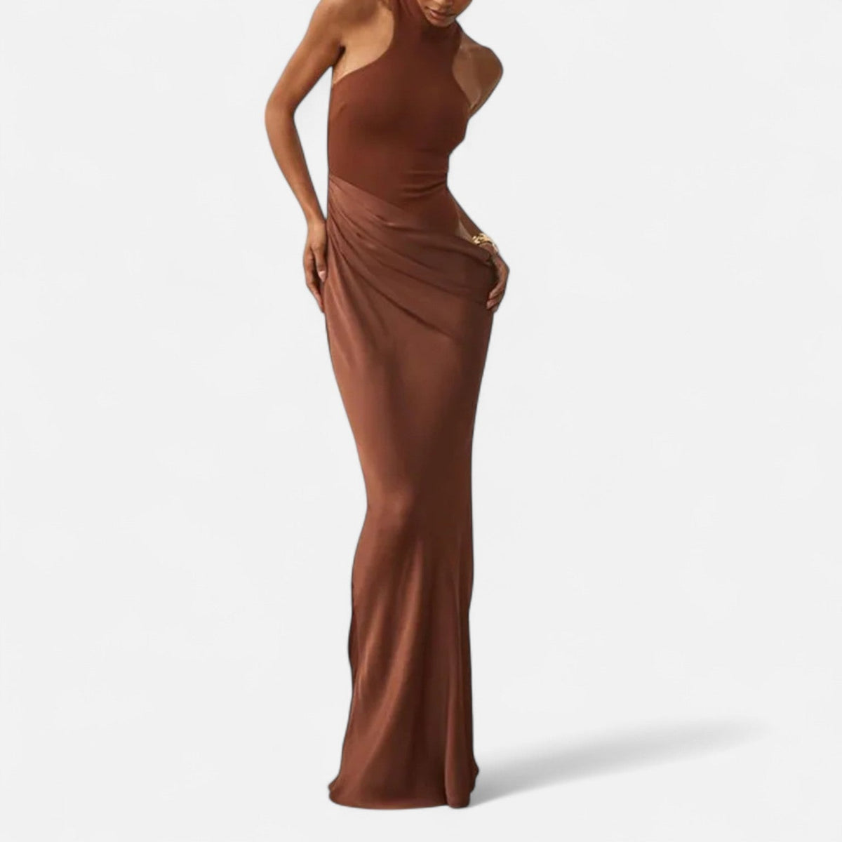 Kerstin Cut-Out Halter Maxi Dress