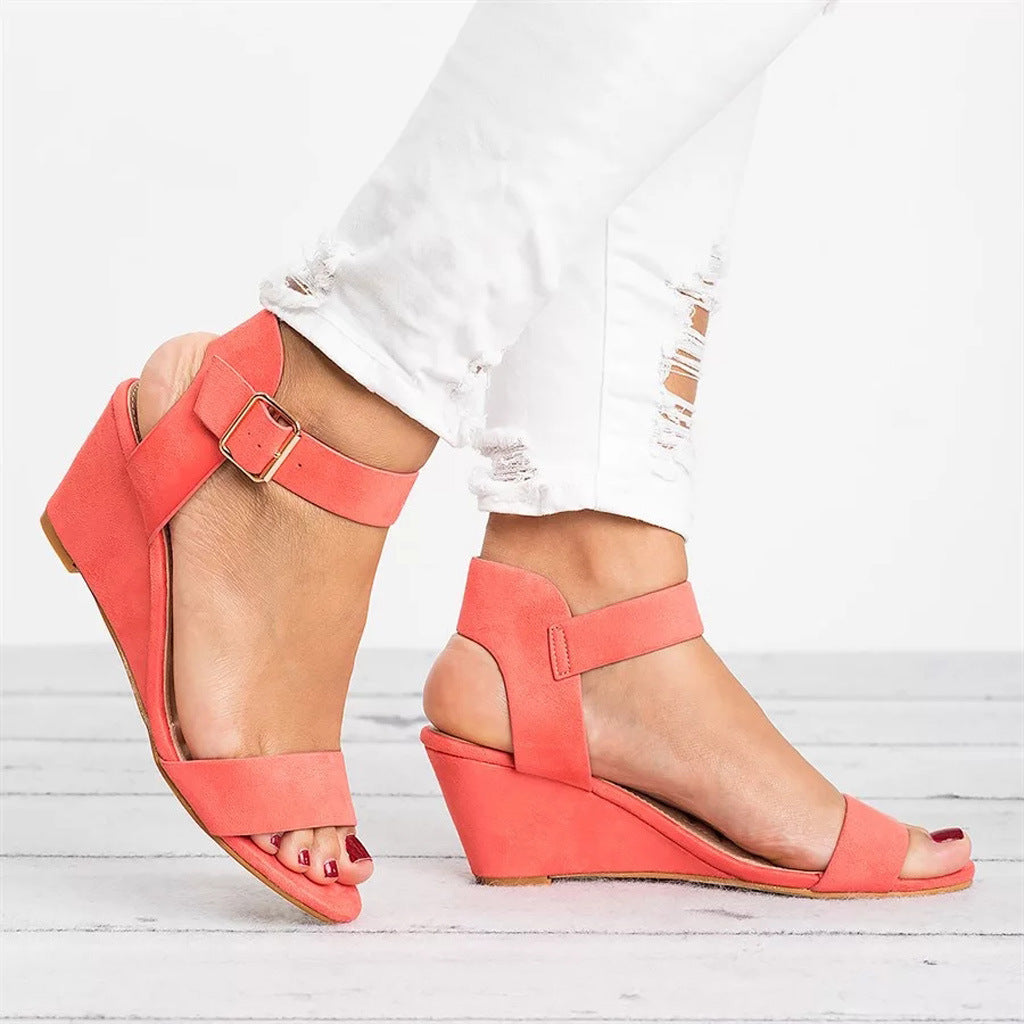 Johanna Ankle-Strap Block Heel Sandals
