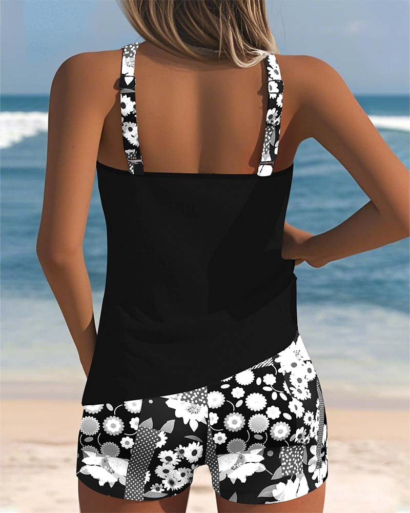 Felicia Floral Print Tankini Set