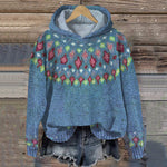 Carolin Patterned Winter Knit Hoodie