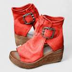 Jess | Wedge Sandals with Ankle Strap