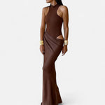 Kerstin Cut-Out Halter Maxi Dress