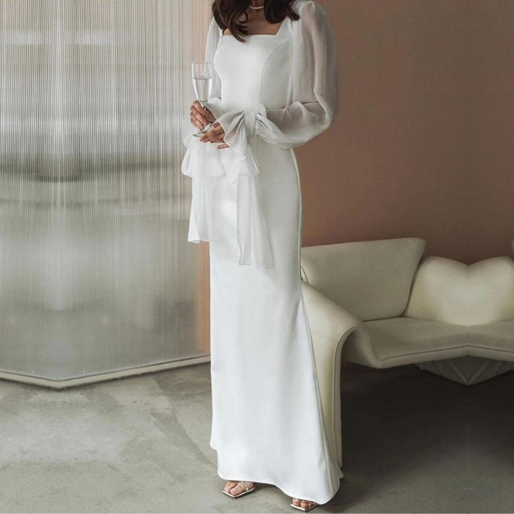 Emilia Off-Shoulder Wedding Guest Dress
