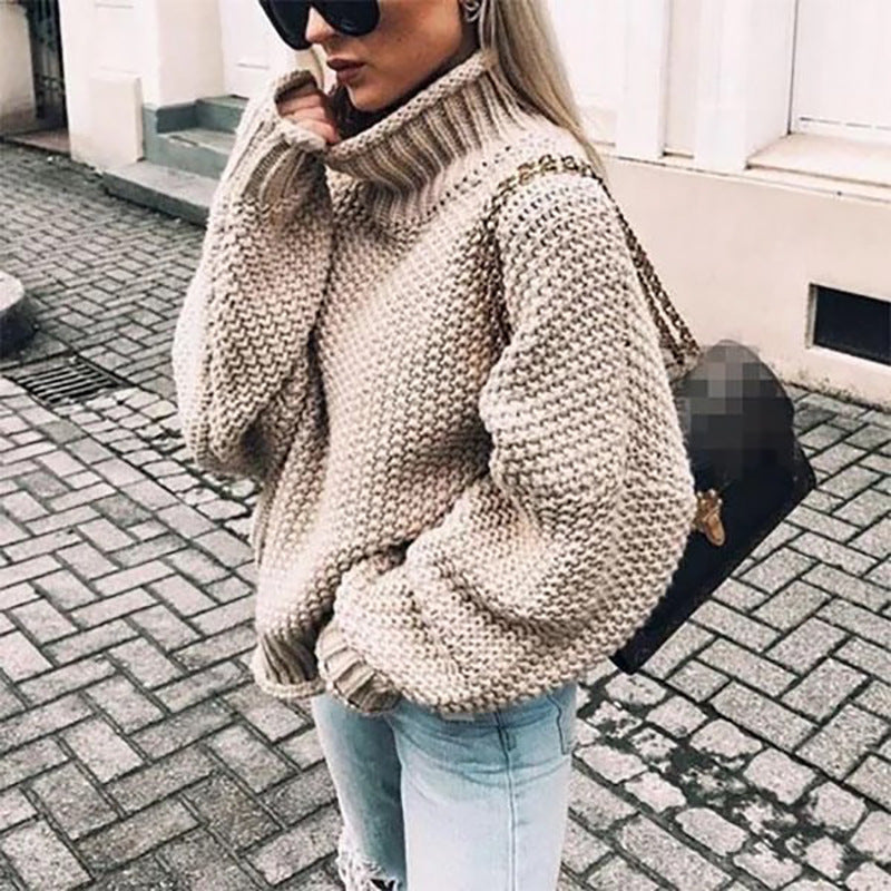 Elisa Chunky Turtleneck Sweater