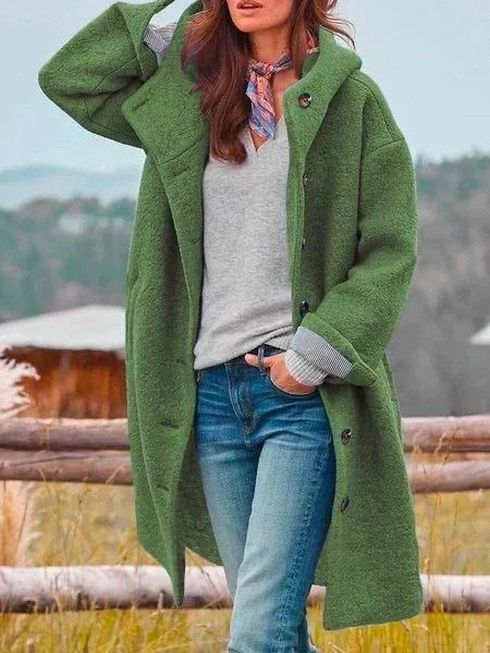 Selina Oversized Button-Front Coat