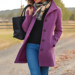 Helga Classic Button-Front Winter Coat