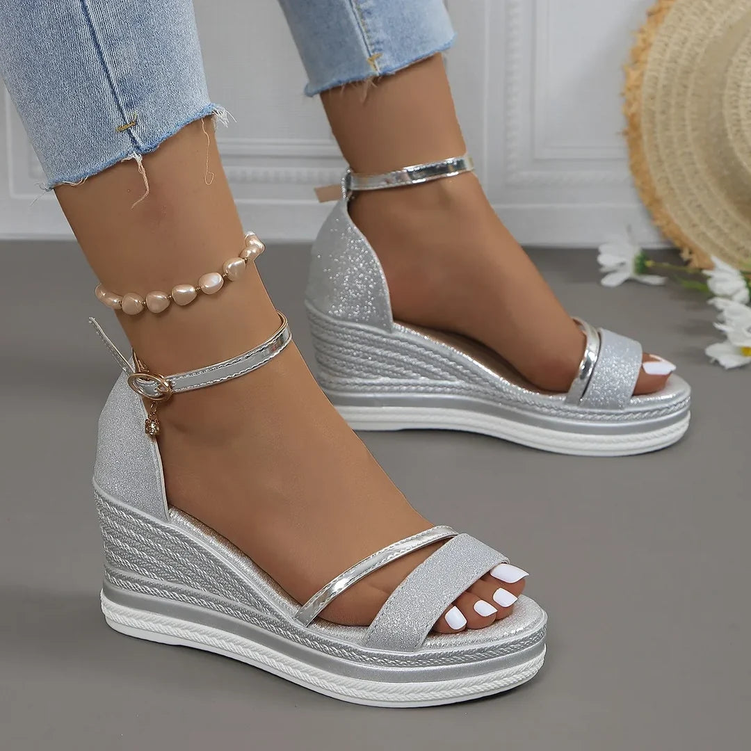 Karin Platform Wedge Strap Sandals