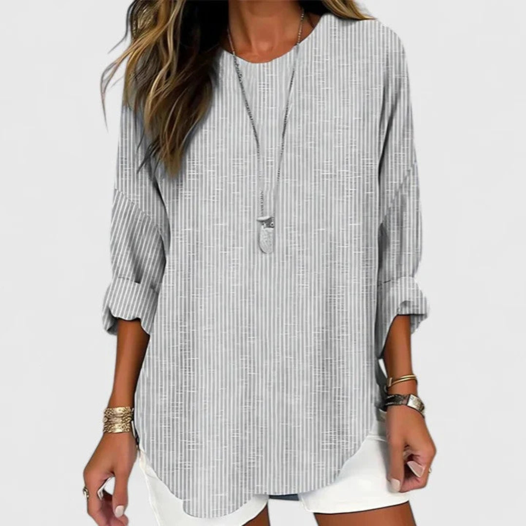 Natascha Striped Relaxed Fit Blouse