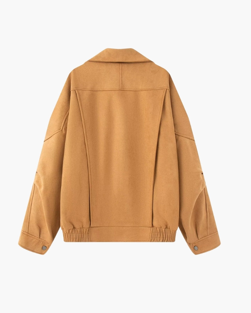 Vintage Suede Drape Jacket, women's drape jacket – view 7