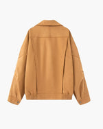 Vintage Suede Drape Jacket, women's drape jacket – view 7