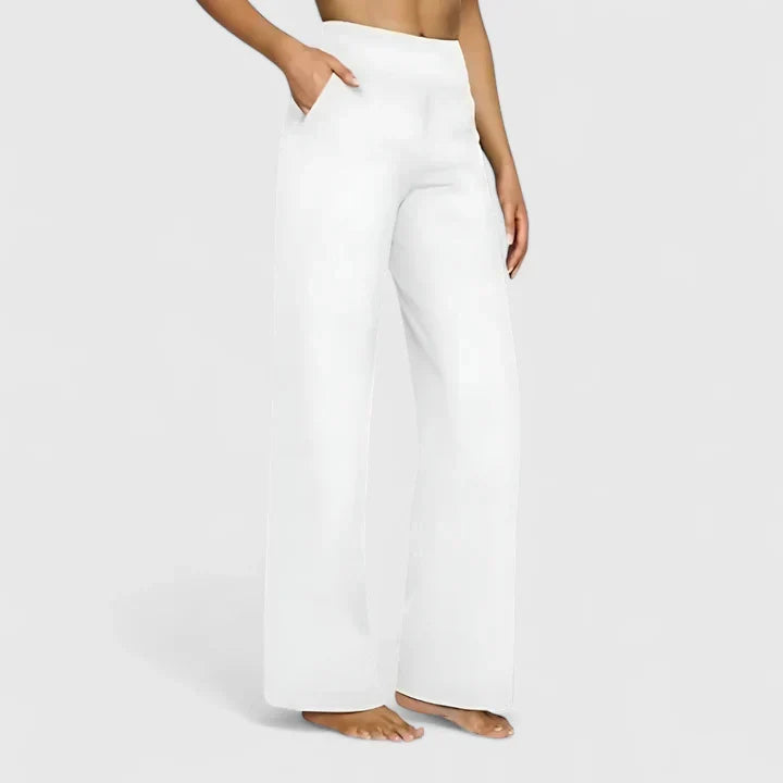 Nadine Wide-Leg Lounge Pants with Stretch Waistband