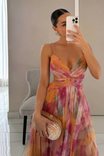 Selina Pleated Maxi Dress