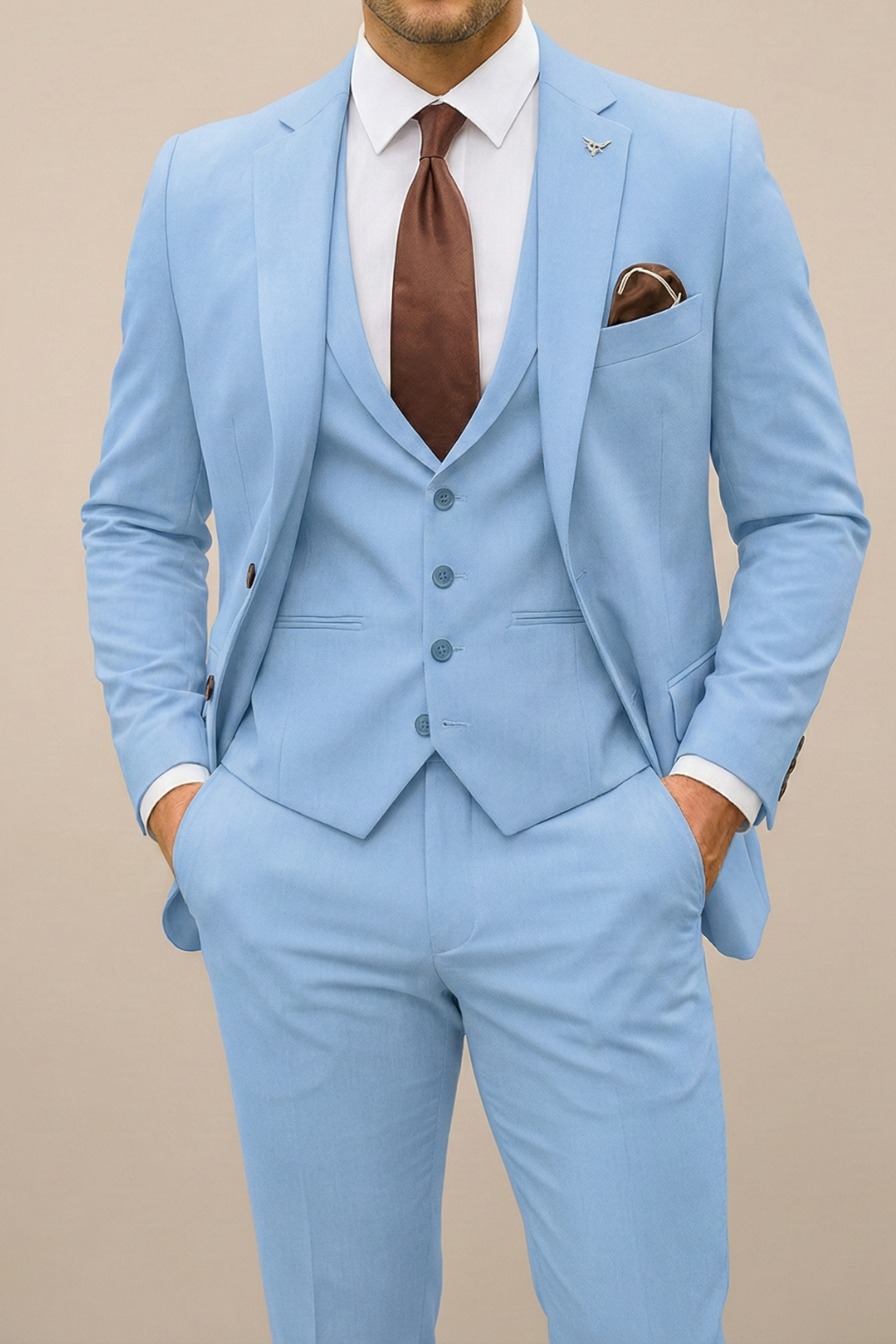 Elias Modern Three-Piece Suit Set