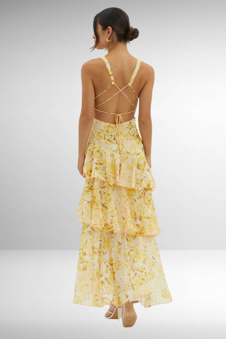 Emilia Floral Tiered Maxi Dress