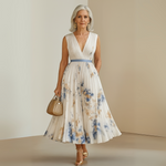 Claudia Flowing Sleeveless Summer Maxi Dress