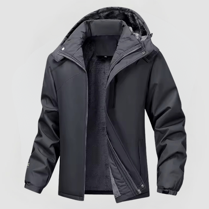 Hendrik Hooded Zip-Up Winter Jacket