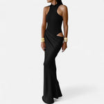 Kerstin Cut-Out Halter Maxi Dress