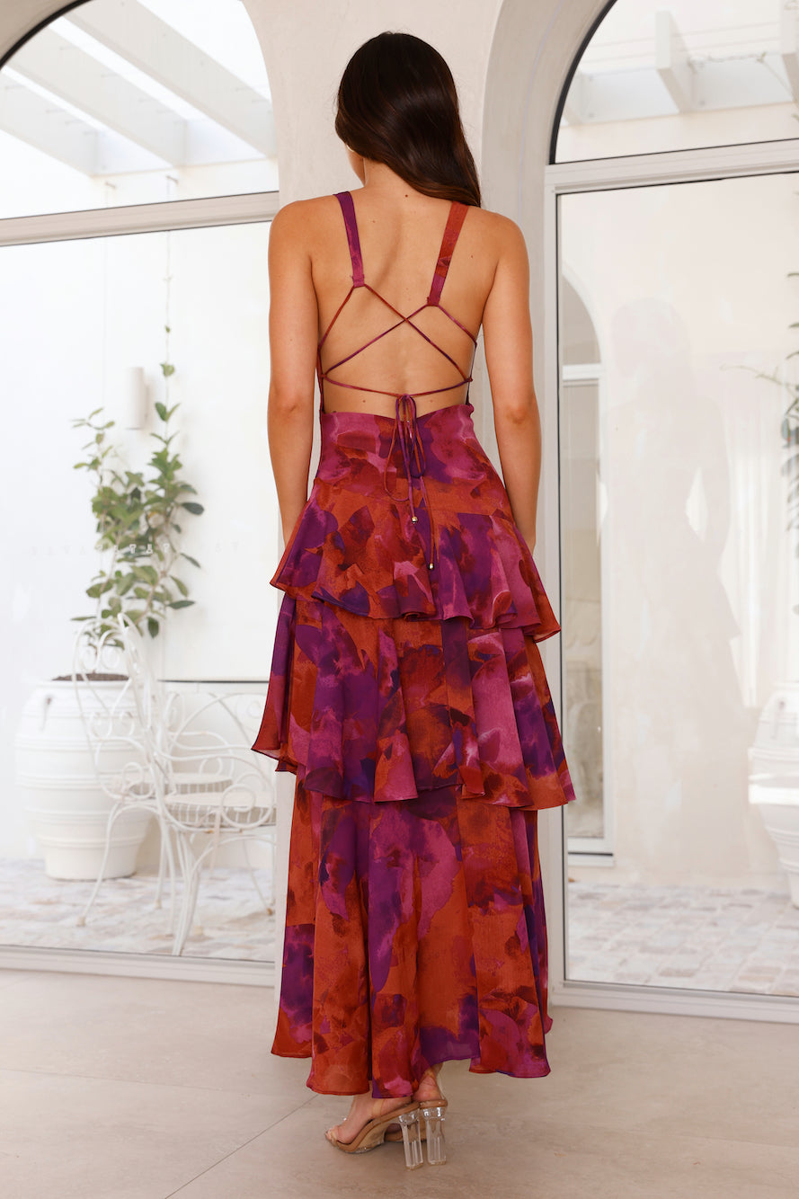 Emilia Floral Tiered Maxi Dress