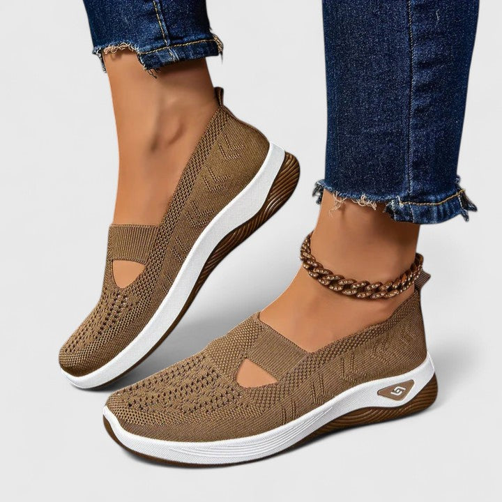 Regine Slip-On Breathable Mesh Walking Sneakers
