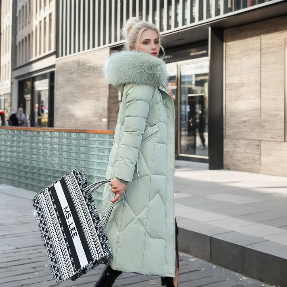 Katharina Long Quilted Down Coat