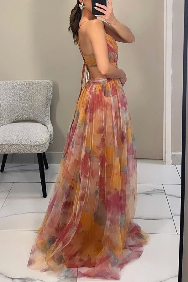 Selina Pleated Maxi Dress