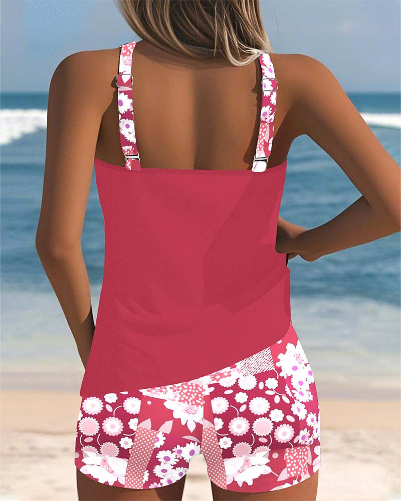 Felicia Floral Print Tankini Set