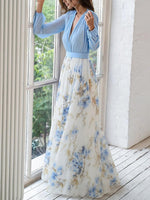 Franziska Elegant Floral Maxi Dress