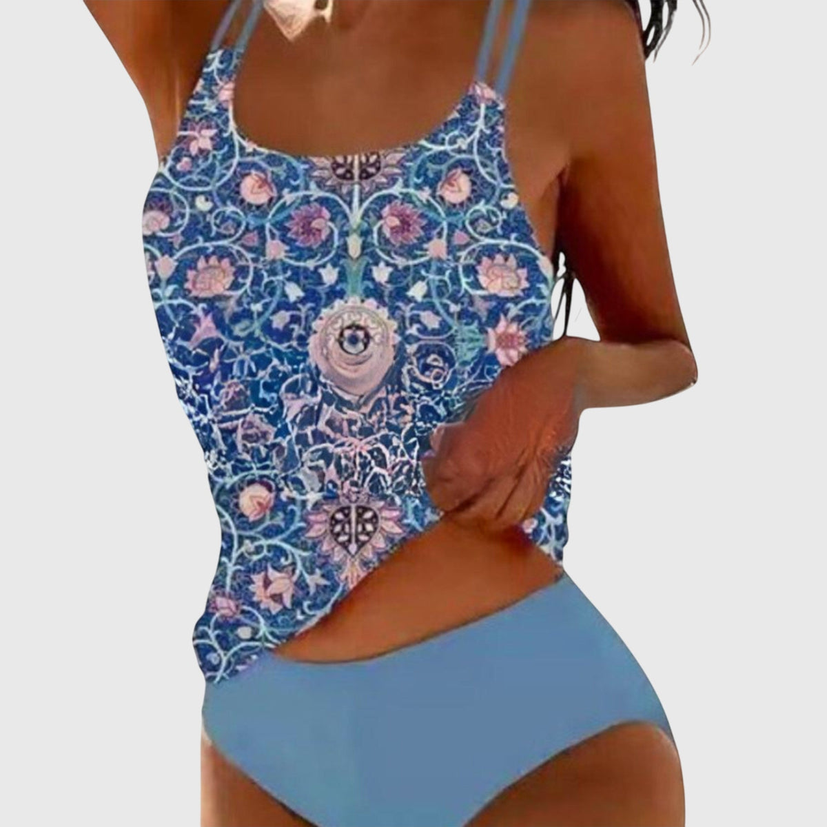 Martina Printed Tankini Swim Set