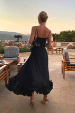 Jasmin Ruffle Hem Wedding Guest Dress