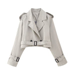 Karla Belted Short Trench Coat