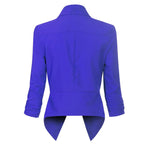 Susanne Open-Front Long-Sleeve Blazer