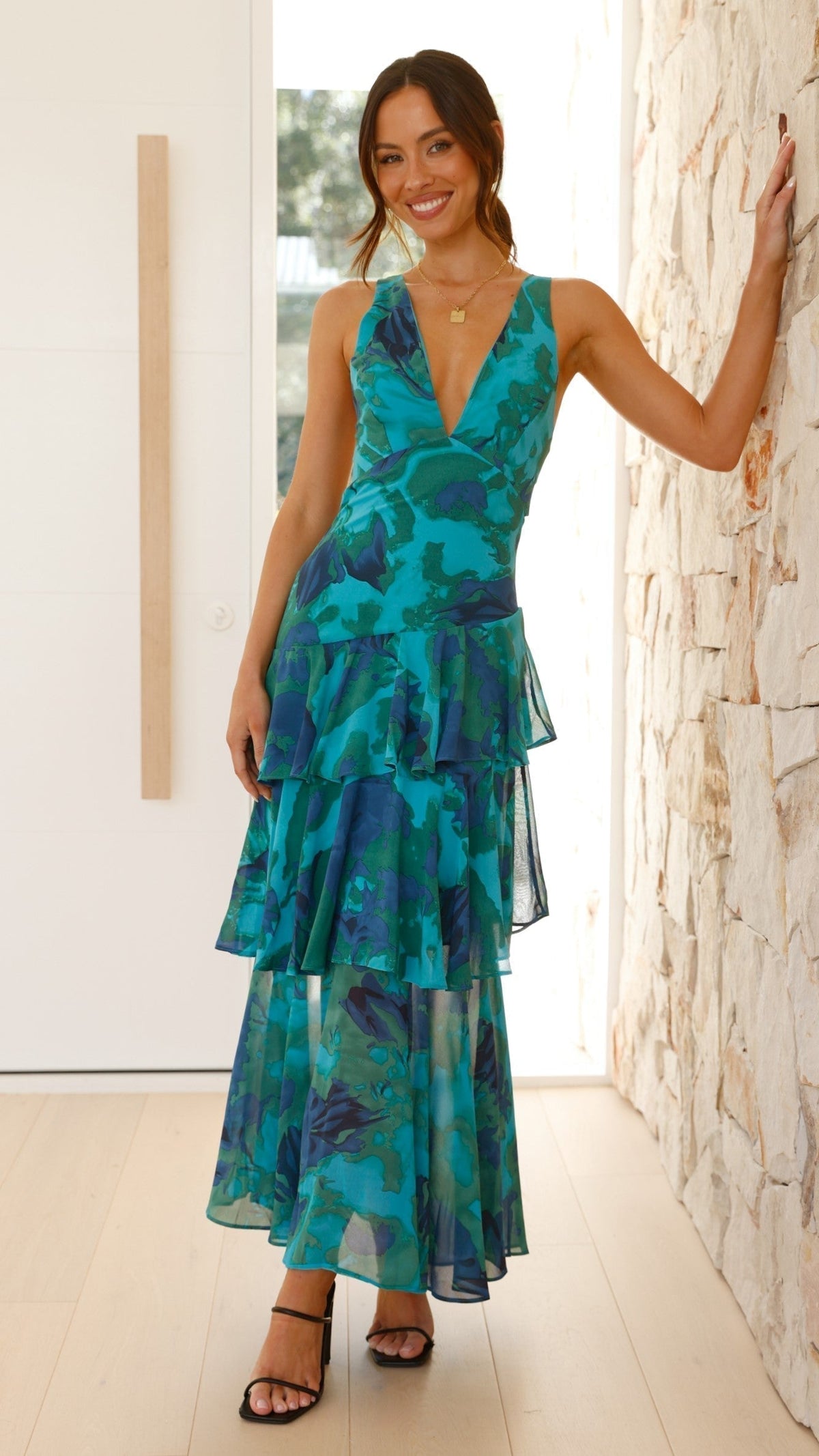 Emilia Floral Tiered Maxi Dress