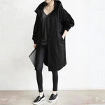 Edith Long Button-Front Street Coat