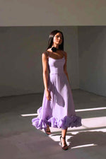 Jasmin Ruffle Hem Wedding Guest Dress