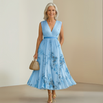 Claudia Flowing Sleeveless Summer Maxi Dress