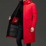 Alexander Long Quilted Hooded Winter Coat